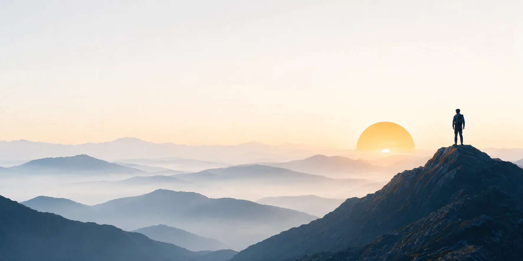 Mountain landscape representing global portfolio management services